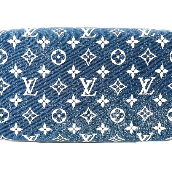 Louis Vuitton Monogram Denim Speedy Bandouliere 25 - Picture 5 of 9